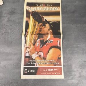 Newspaper Georgia Bulldogs 2022 National Championship Stetson Bennett Article